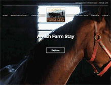 Tablet Screenshot of amishfarmstay.com